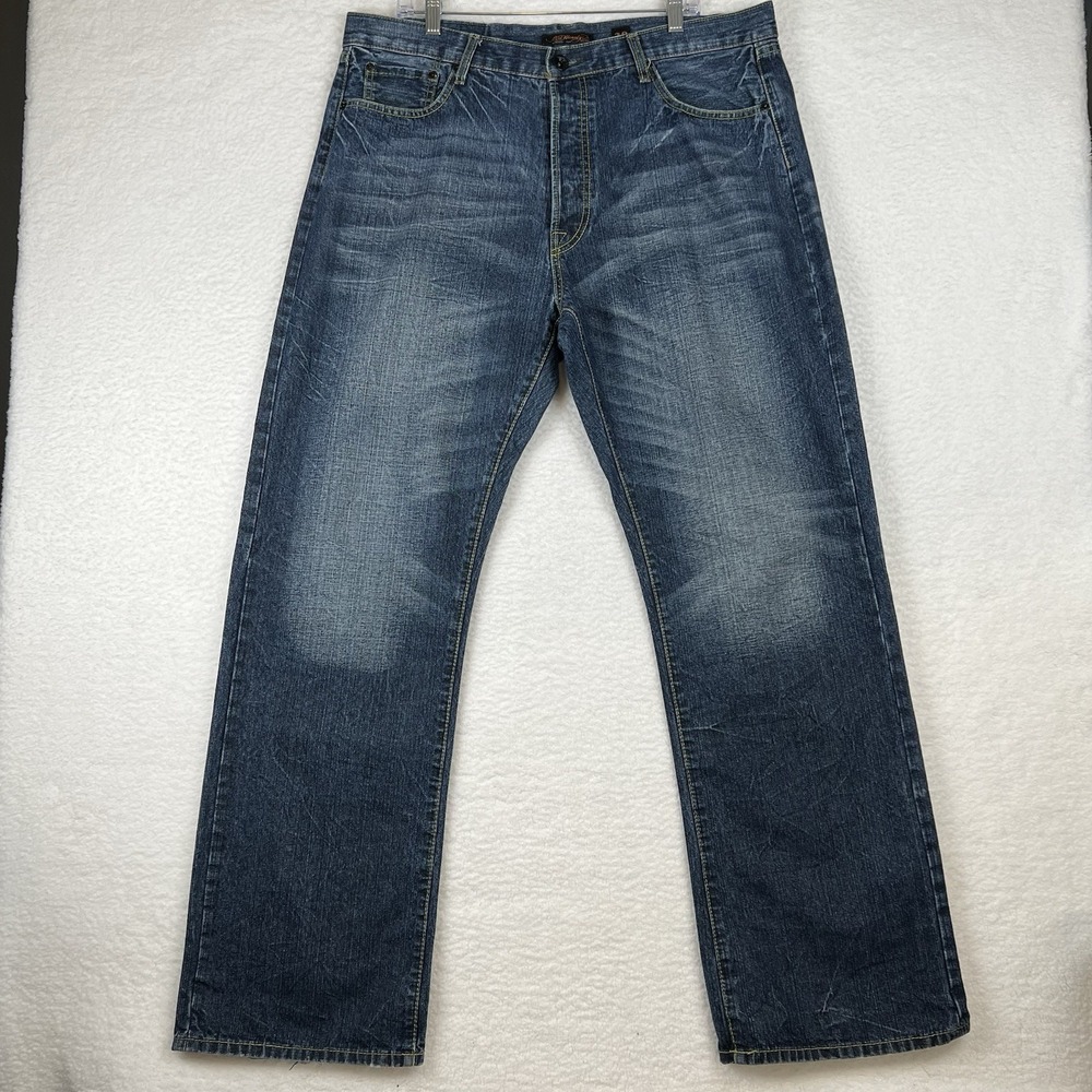 VTG Y2K Ed Hardy‎ Christian Audigier Panther Embroidered Jeans 40x34 Measured